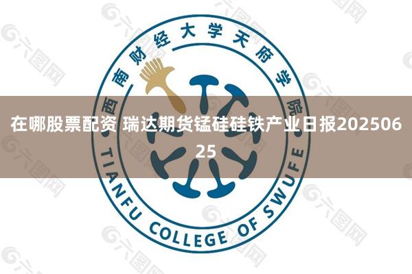 在哪股票配资 瑞达期货锰硅硅铁产业日报20250625