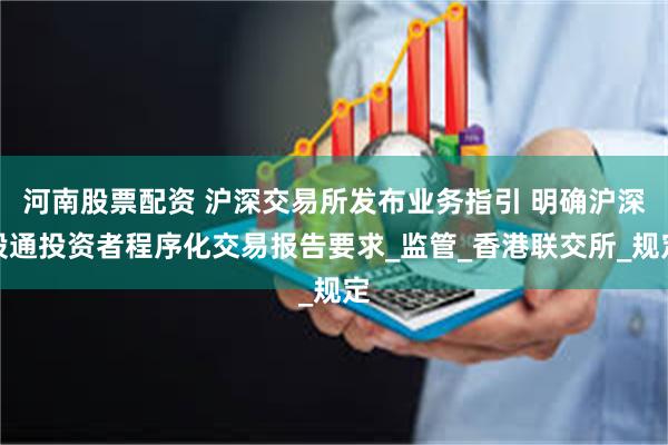 河南股票配资 沪深交易所发布业务指引 明确沪深股通投资者程序化交易报告要求_监管_香港联交所_规定